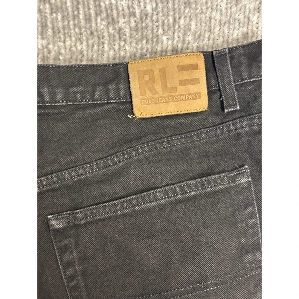 Polo Jeans Co Jeans Mens 36x32 Black Loose Baggy Y2K Ralph Lauren Vintage 90's